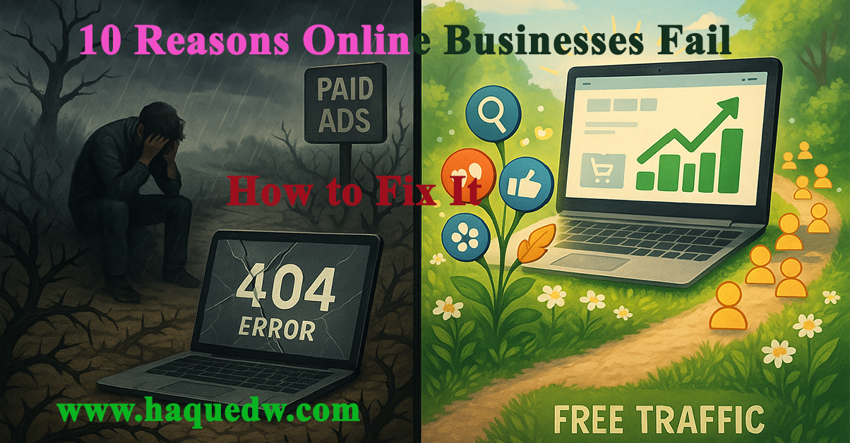 Why Online Businesses Fail & Succeed with Free Website Traffic